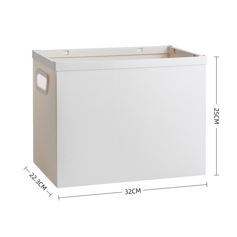 Reinforced foldable simple storage and organizing box