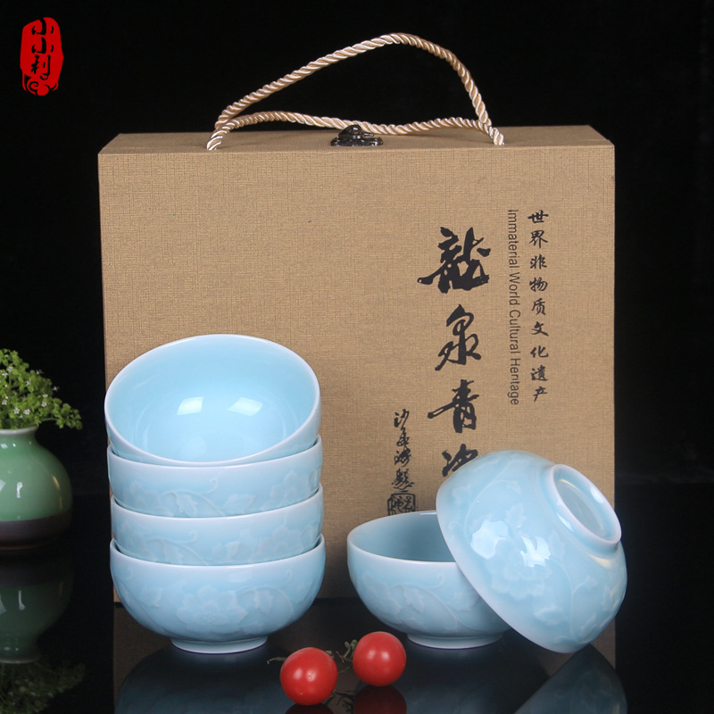 Ceramic bowl tableware 6/8-piece gift box set