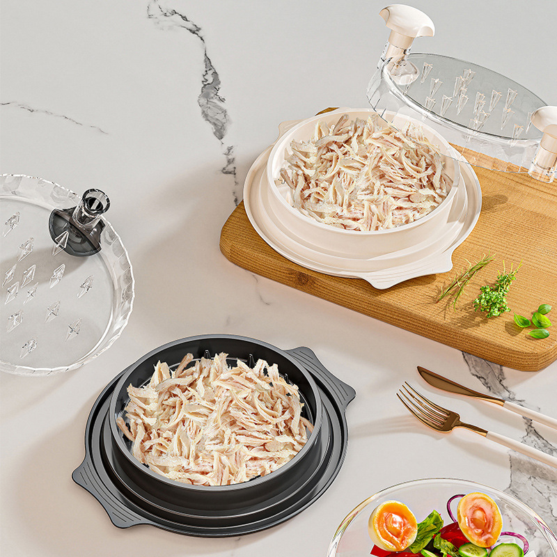 Chicken Meat Shredder with Transparent Lid