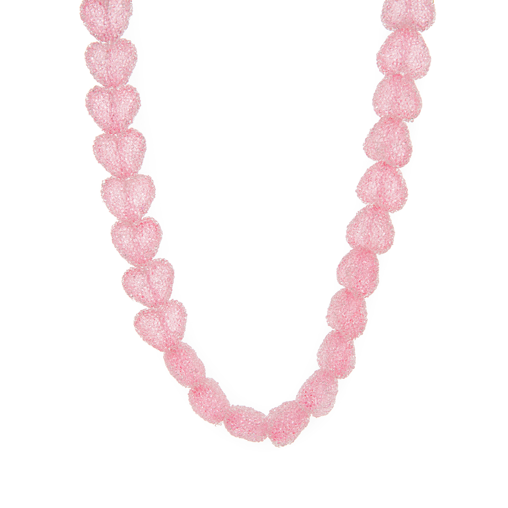 Design-inspired colorful candy heart resin necklace