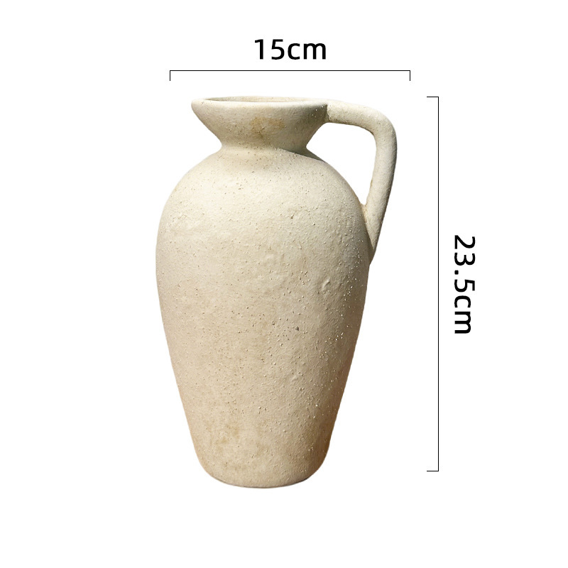 Wabi-sabi style ceramic vase