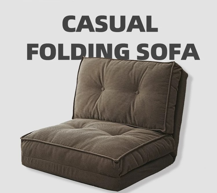 Floor sofa that can be reclined and leaned on