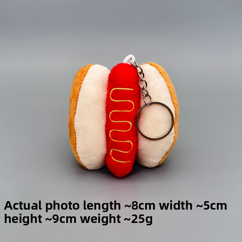 Creative French Fry Burger Backpack Pendant