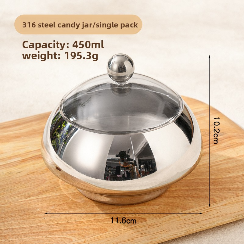 316 stainless steel candy milk powder kitchen storage jar