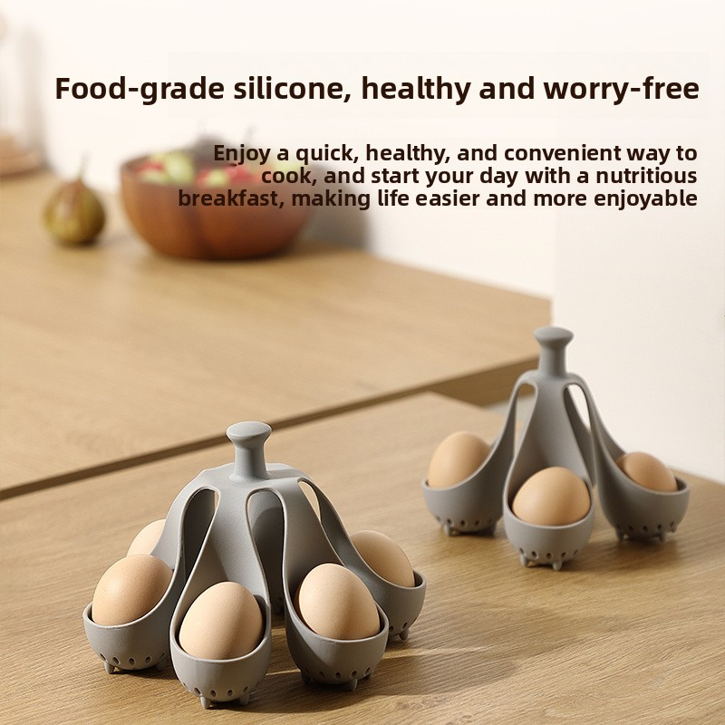Kitchen Supplies Convenient Silicone Egg Cooking Tray