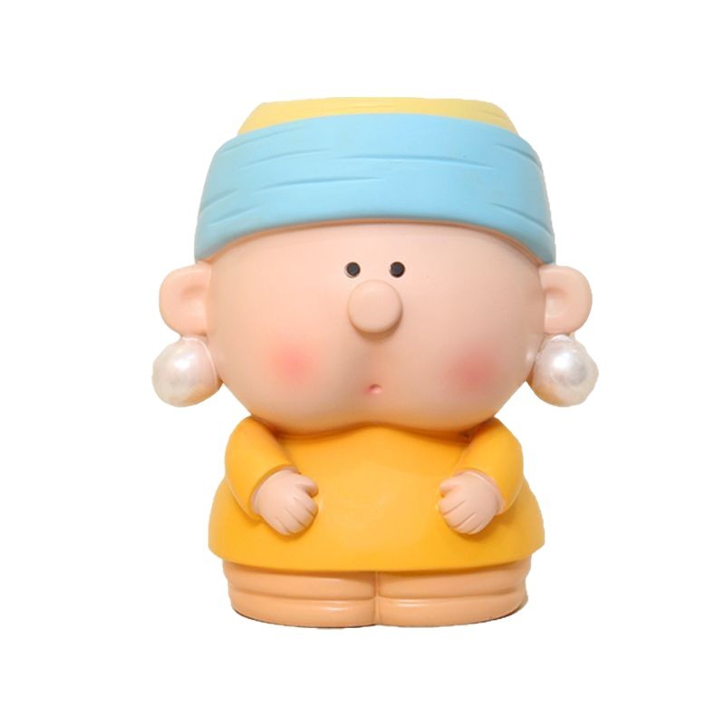 Girl with a Pearl Earring pen holder small ornament