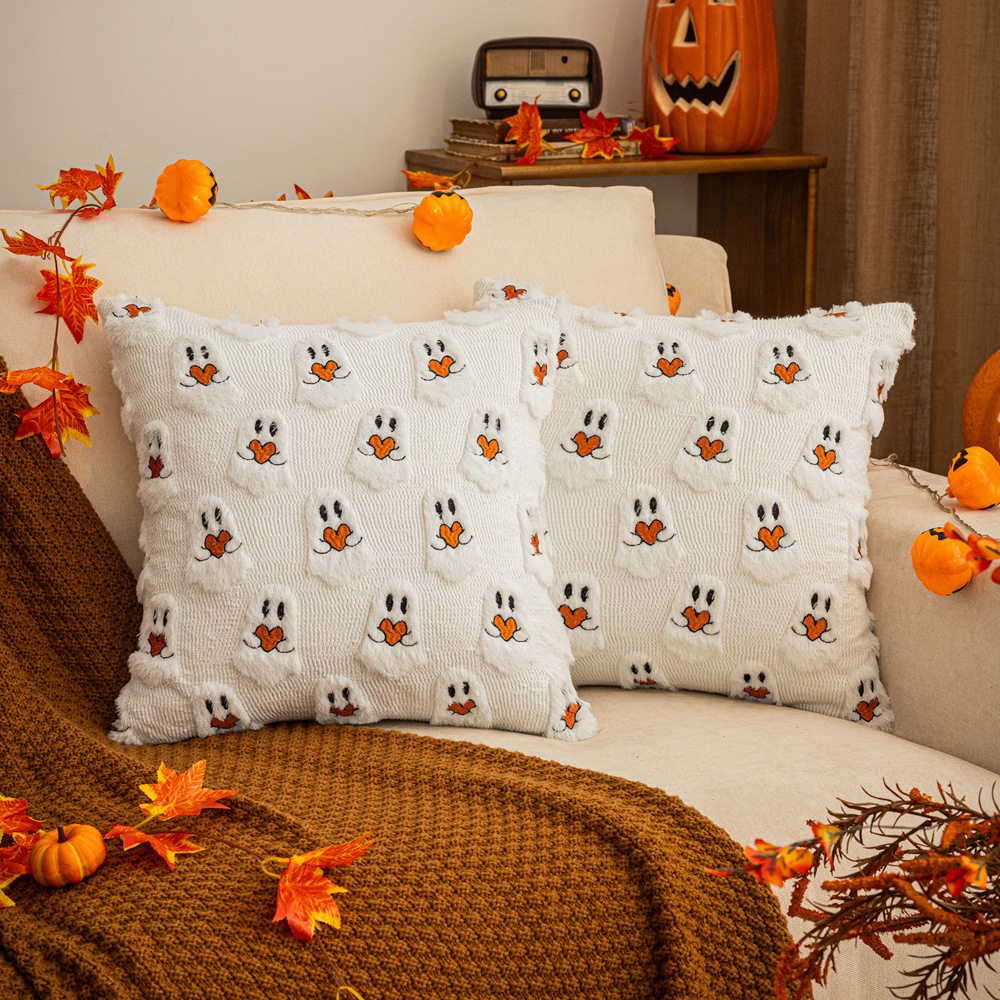 Cute Ghost Plush Pillow for Halloween