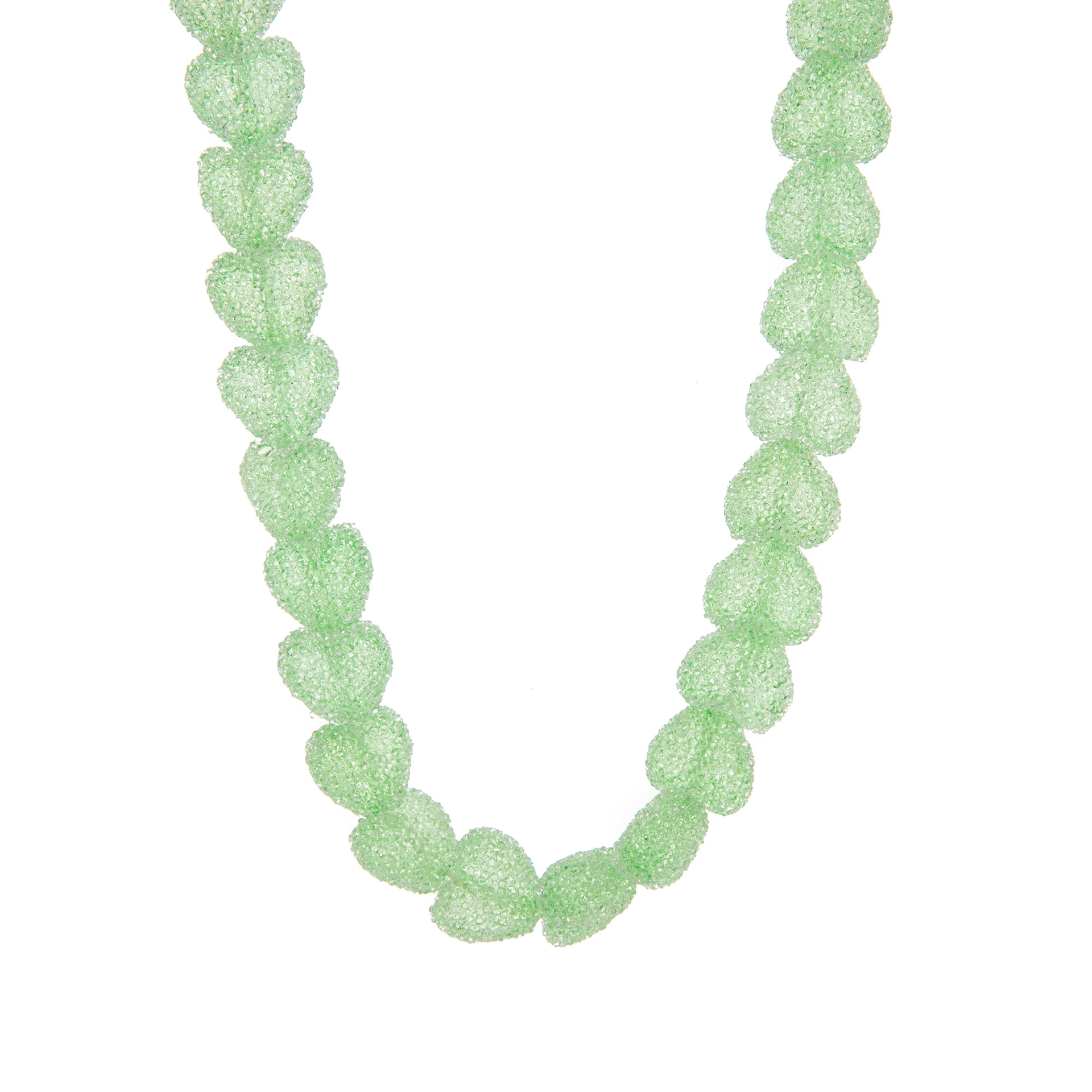 Design-inspired colorful candy heart resin necklace