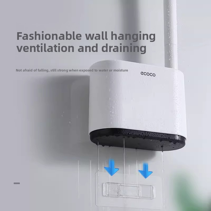 Wall-mounted dead-angle-free cleaning brush