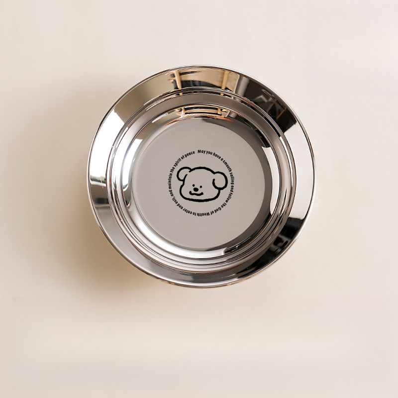 304 stainless steel disc, cute cartoon dinner plate, fruit plate, baby food supplement plate