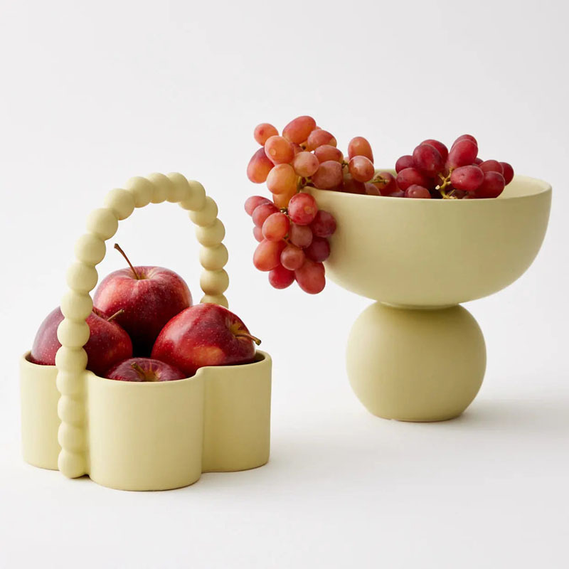 Fresh ceramic fruit plate