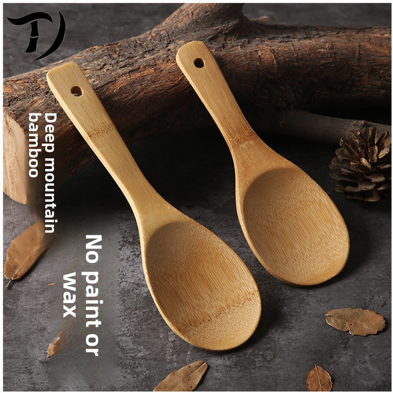 Bamboo rice spoon, household food-grade spatula, rice shovel, high-temperature resistant spatula