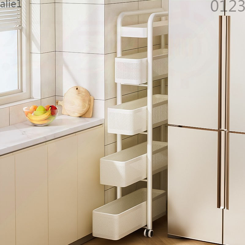 Multi-layer shelf, narrow gap cabinet, kitchen shelf
