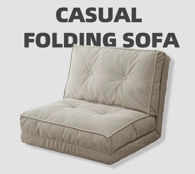 Floor sofa that can be reclined and leaned on