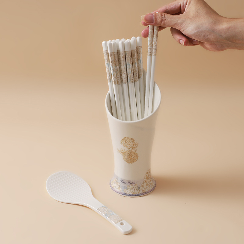 Ceramic Chopstick Set: Time Stroll