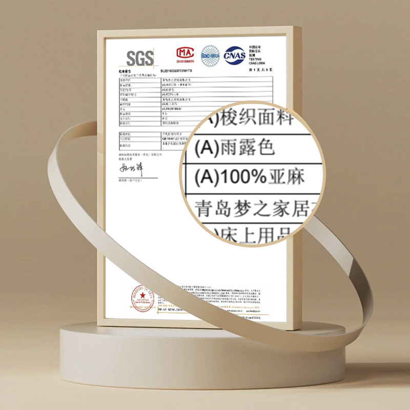 100% linen bed sheet and quilt cover set