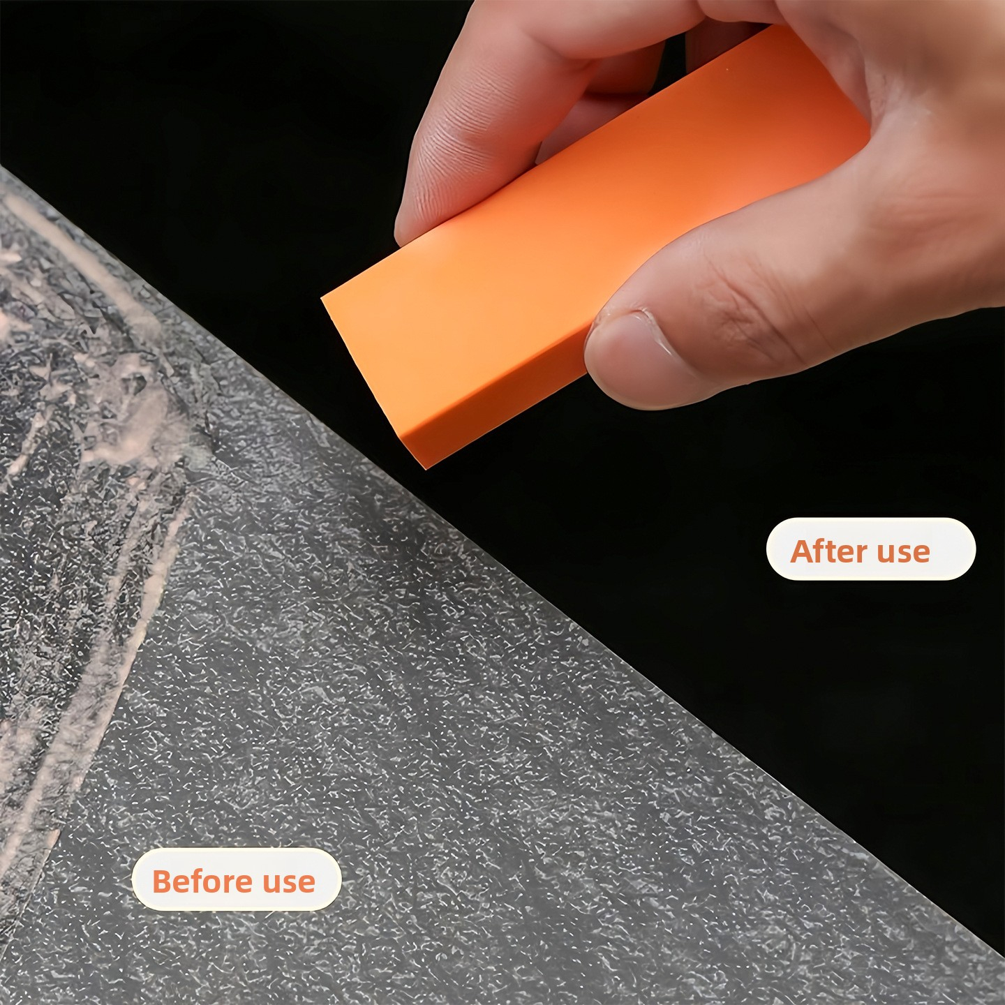 Rubber Scouring Pad Japanese Style Multi-Functional Household Kitchen Countertop Cleaning Tool Stainless Steel Faucet Descaling Pad