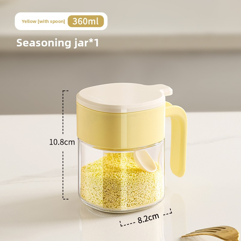 Glass seasoning jar for kitchen home use