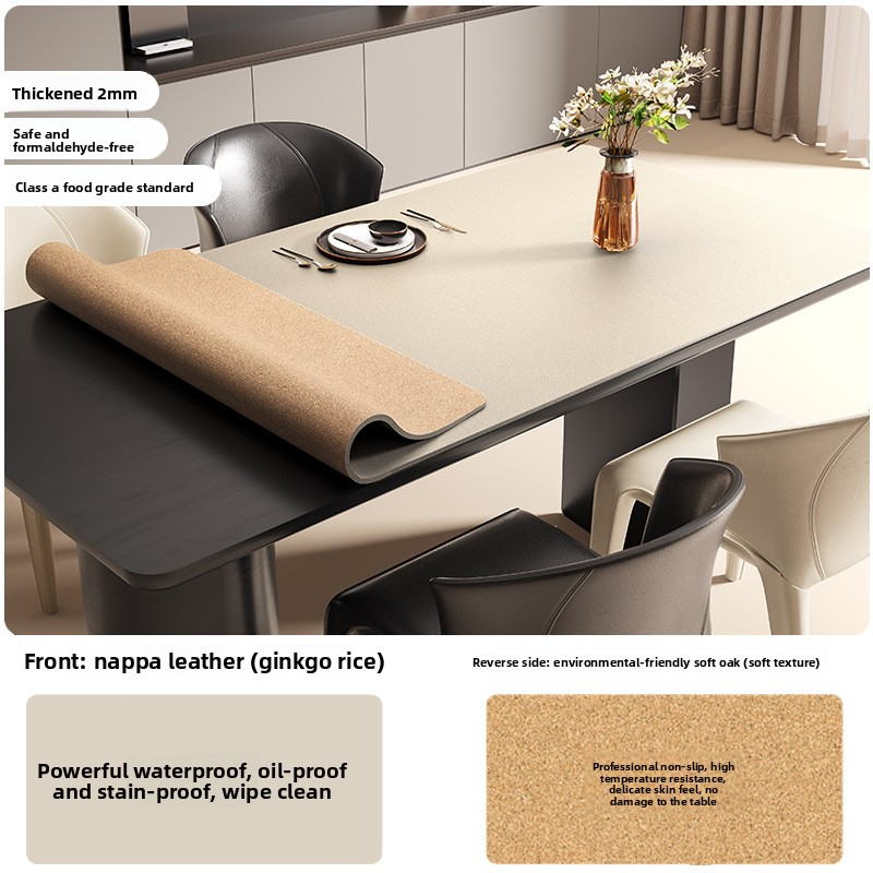 Disposable waterproof, oil-proof and heat-resistant dining table mat
