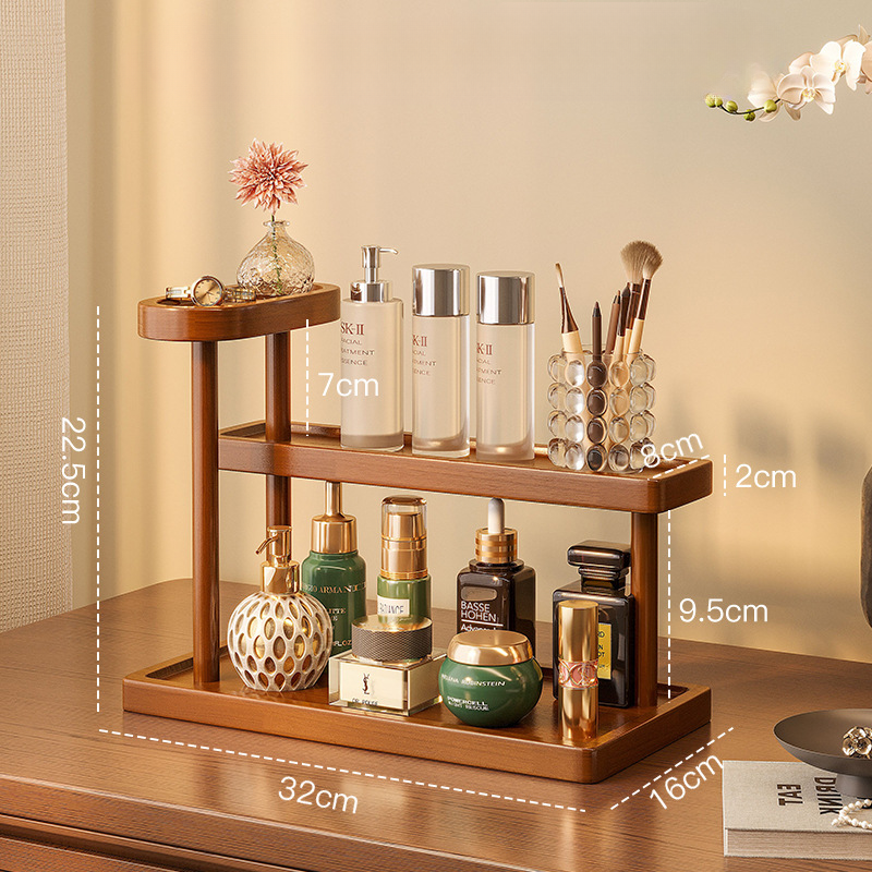 Solid wood desktop high-end sense shelf