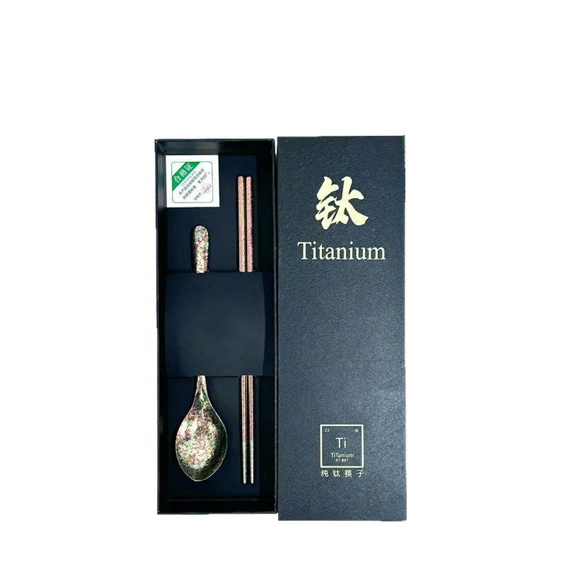Pure titanium chopsticks - portable household tableware