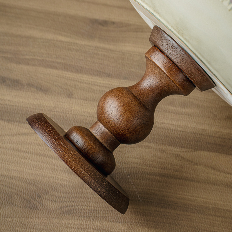 Wooden tall-footed fruit plate and snack plate