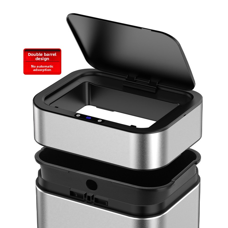 Large-capacity smart trash bin