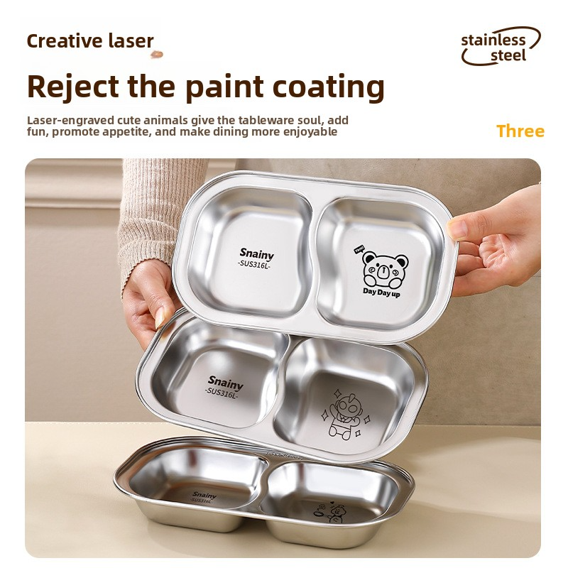 316 stainless steel children's dinner plate home