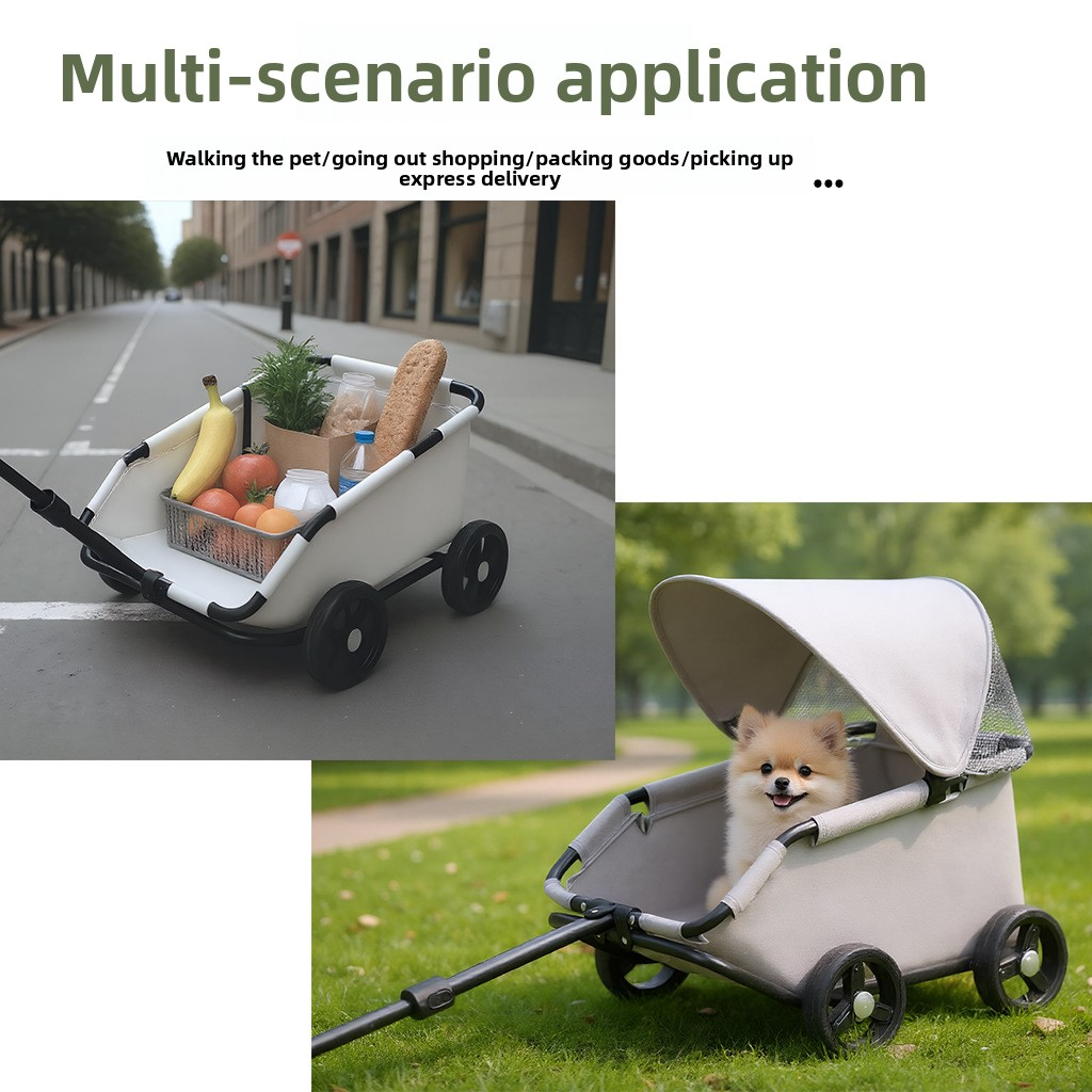 Portable small trolley for going out