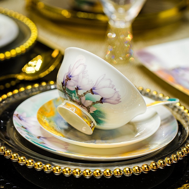 Jingdezhen Ceramic Tableware Bowl and Plate Set