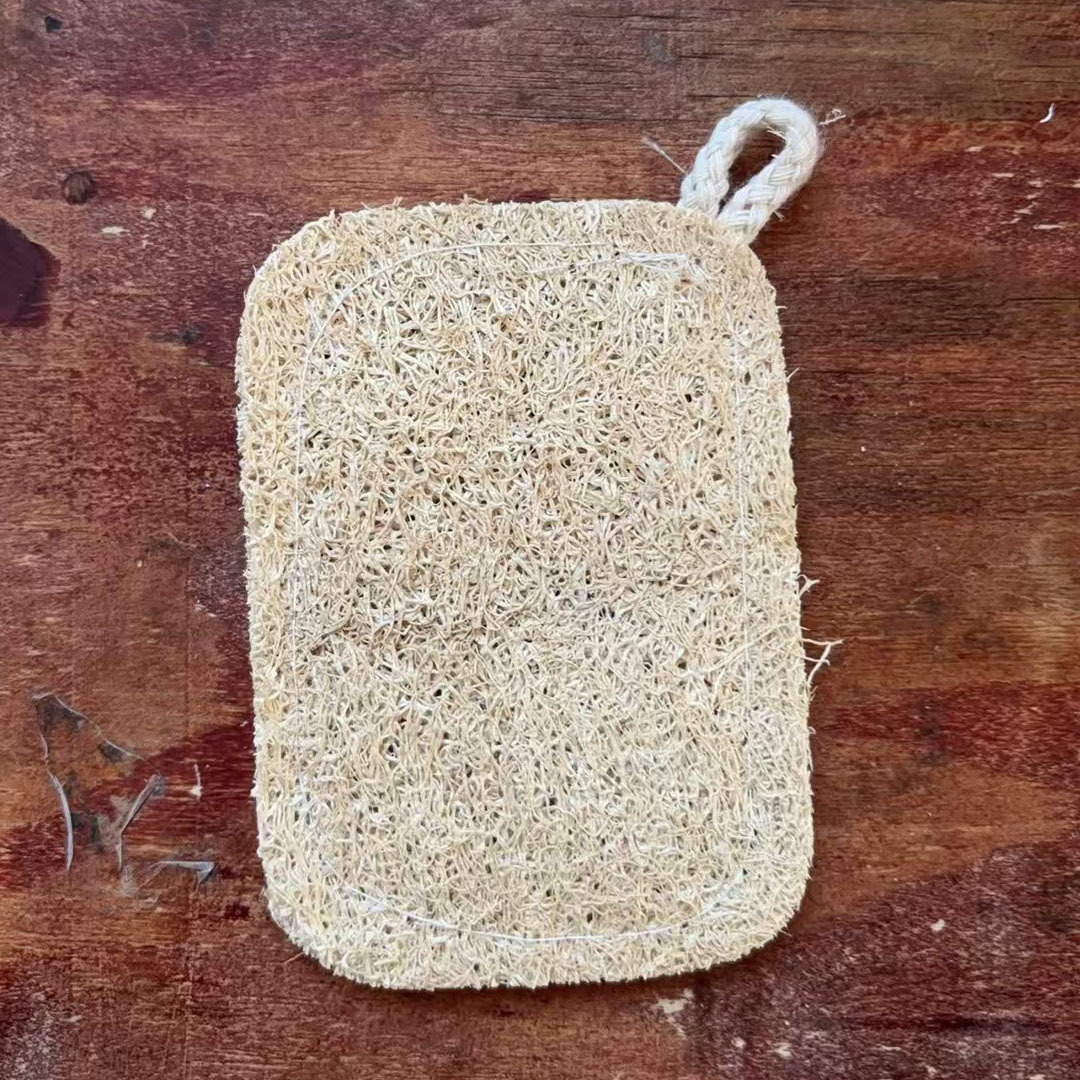Natural Loofah Sponge Dishwashing Brush Pot Scrubber Magic Tool