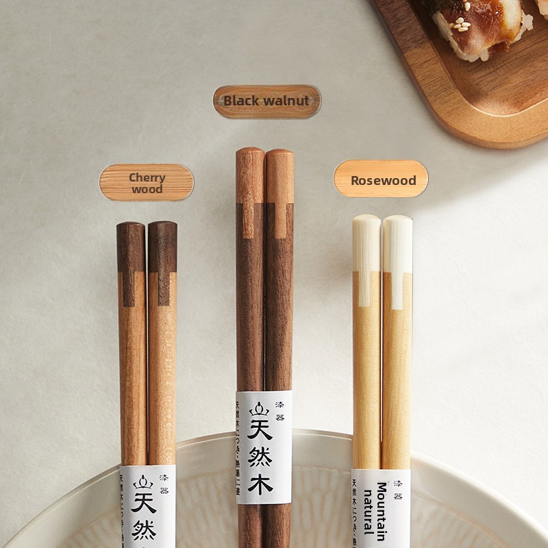 Household heat-resistant wooden chopsticks