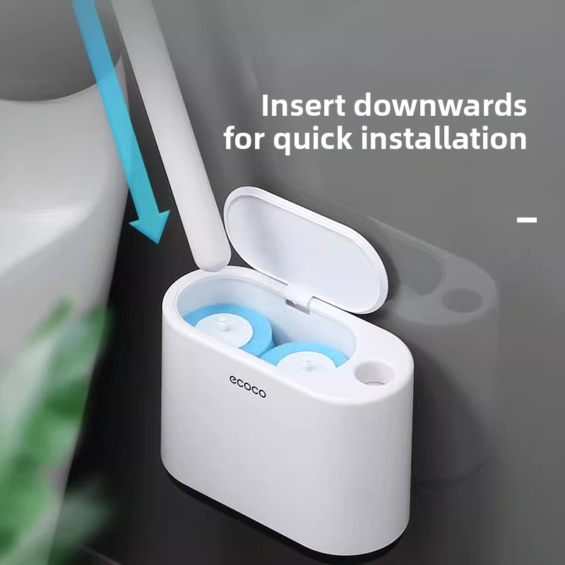 Wall-mounted dead-angle-free cleaning brush