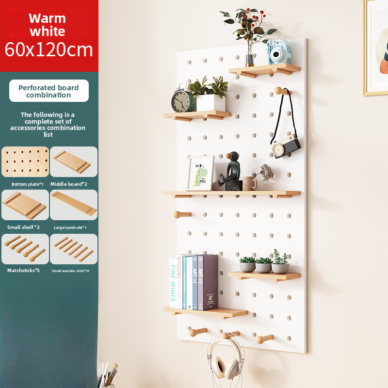 Hole board wall display rack