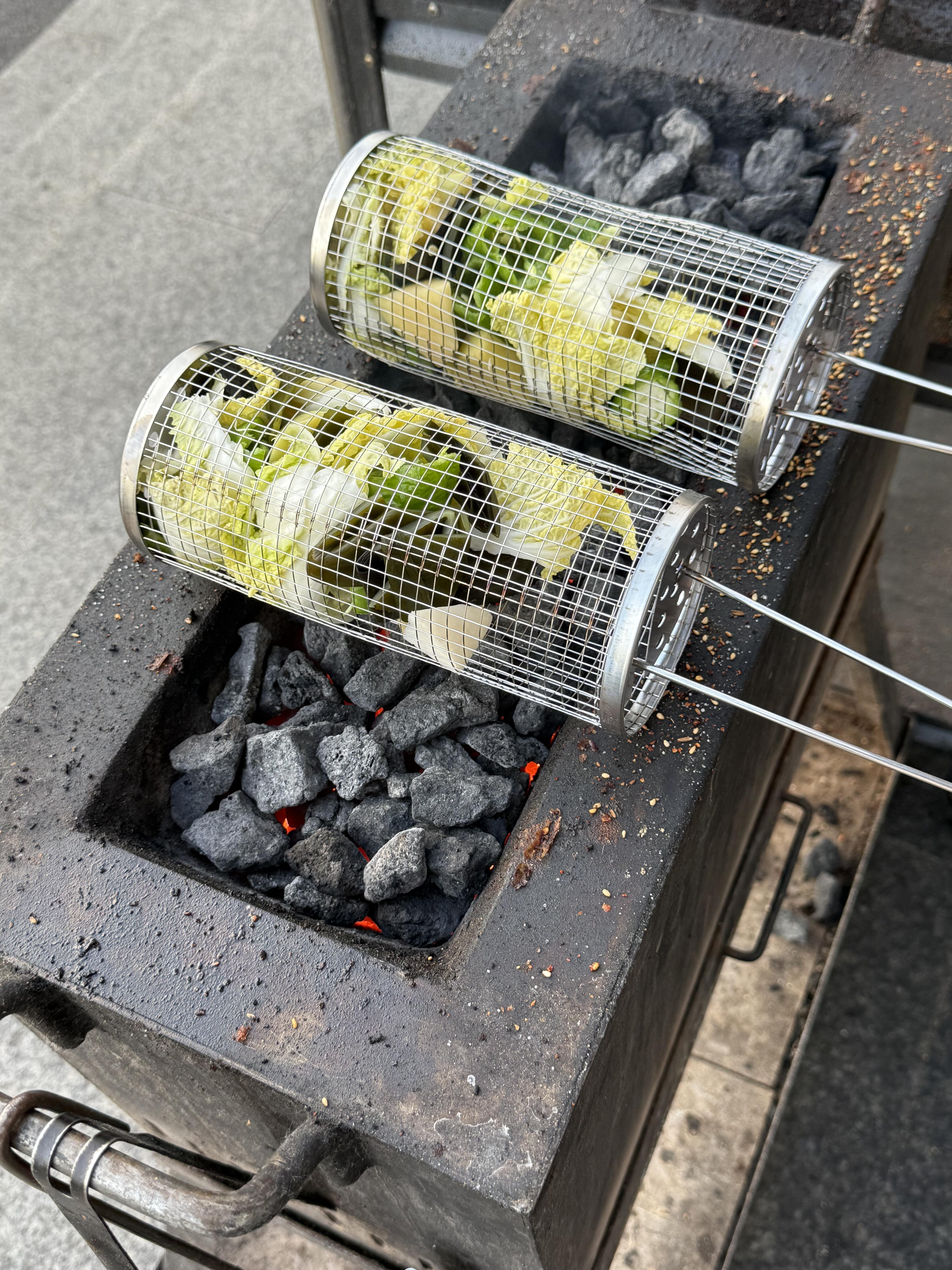 Grill Cage BBQ Cage Outdoor Camping Grill Rack