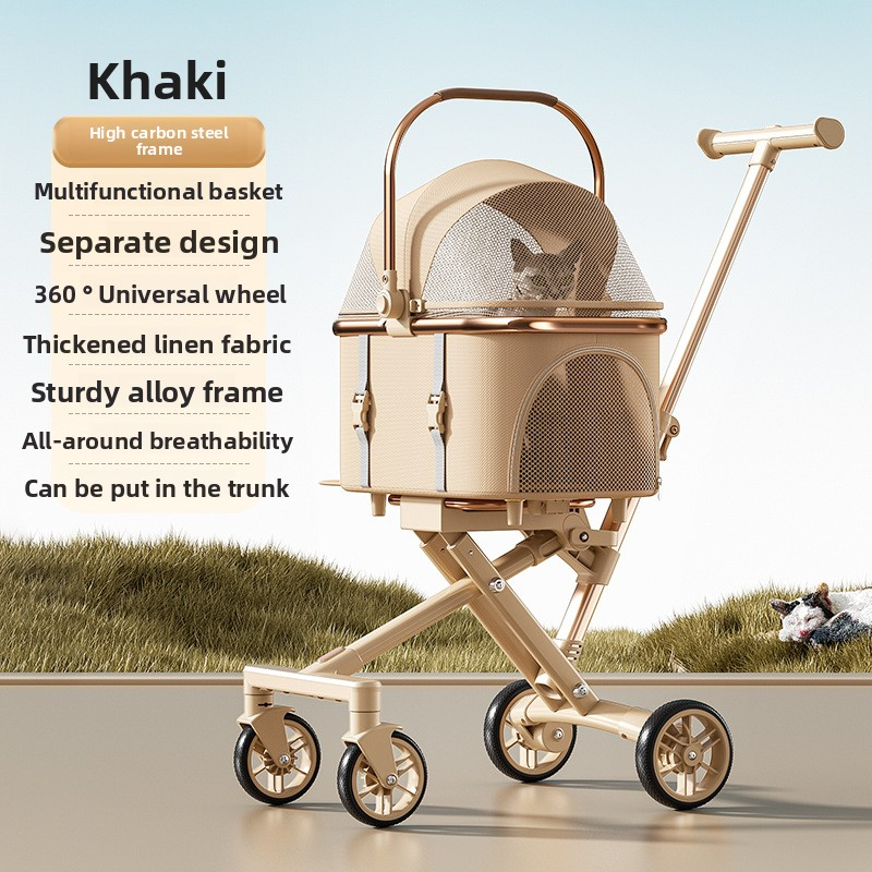 Scalable luxury foldable pet stroller