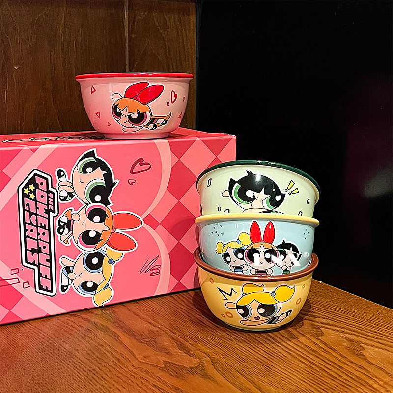 Powerpuff Girls Ceramic Four-Bowl Gift Set