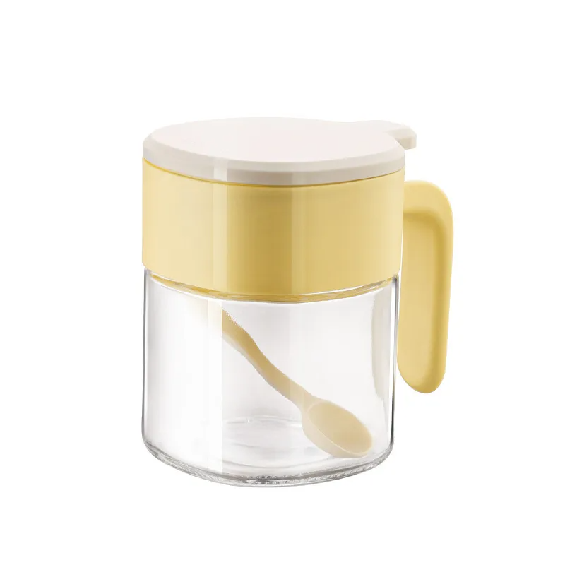 Glass seasoning jar for kitchen home use