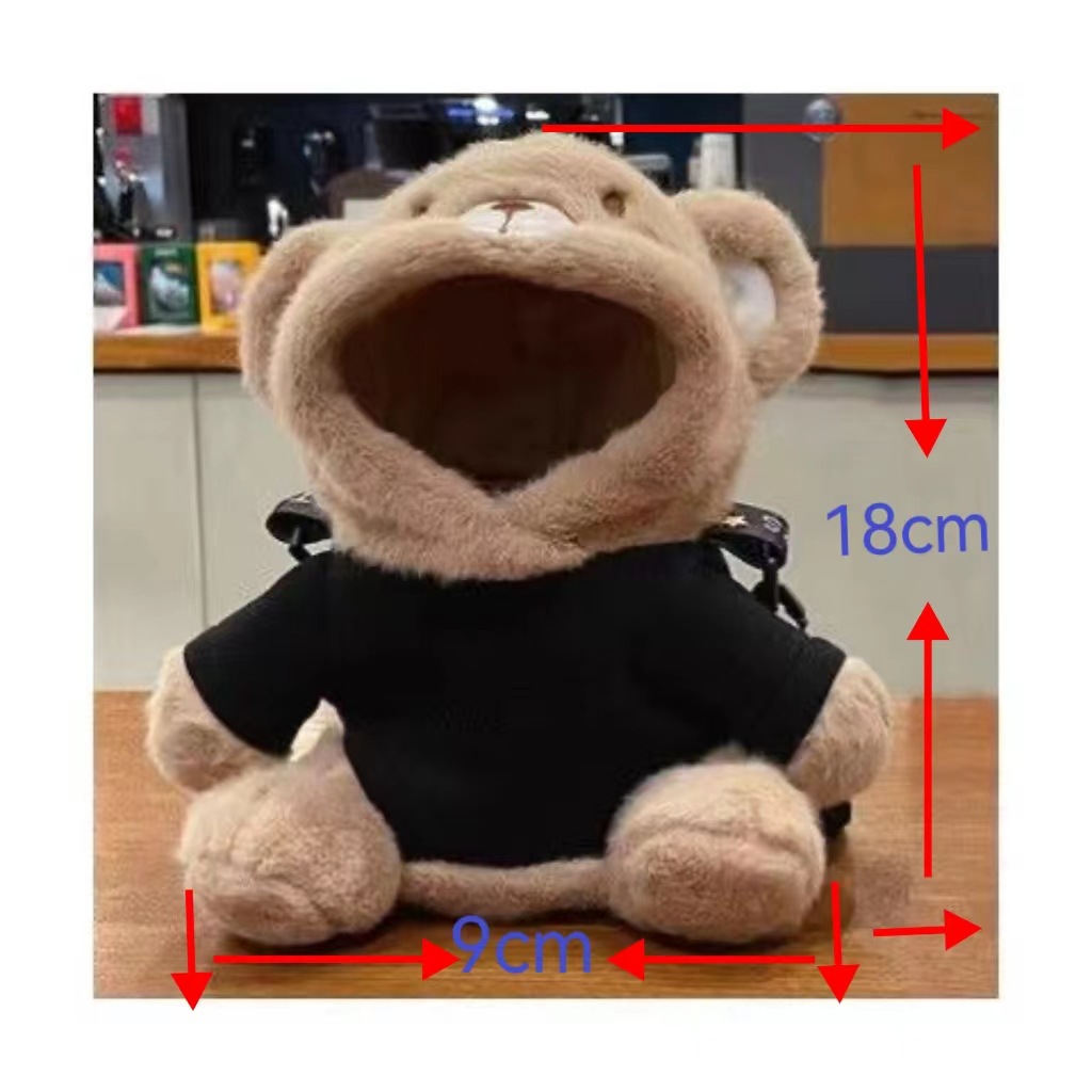Pet Open-Head Single-Shoulder Outdoor Bear Crossbody Bag