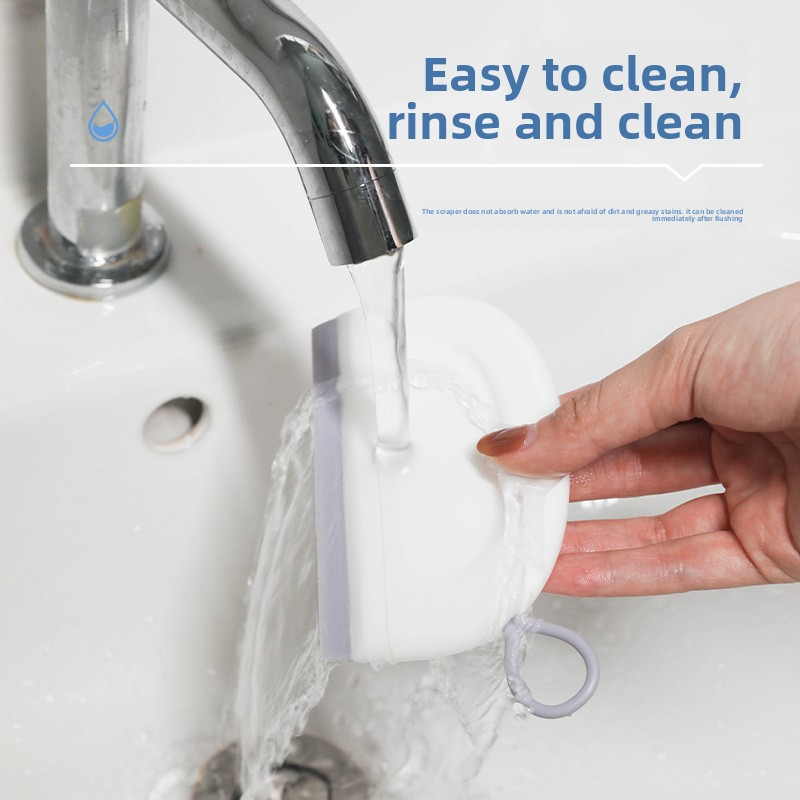 Magic glass wiper with silicone squeegee