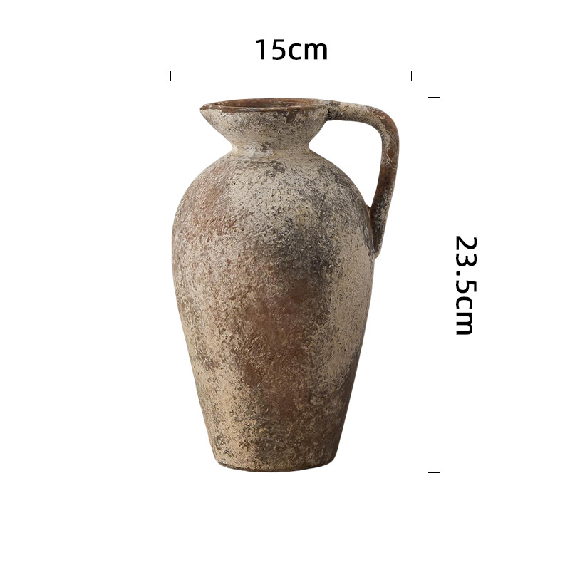 Wabi-sabi style ceramic vase