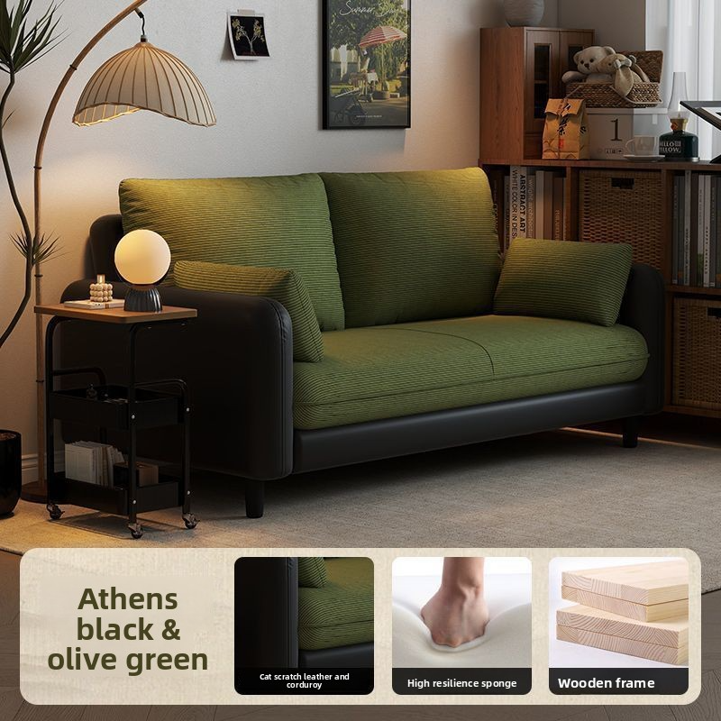 Small apartment living room light luxury retro sofa