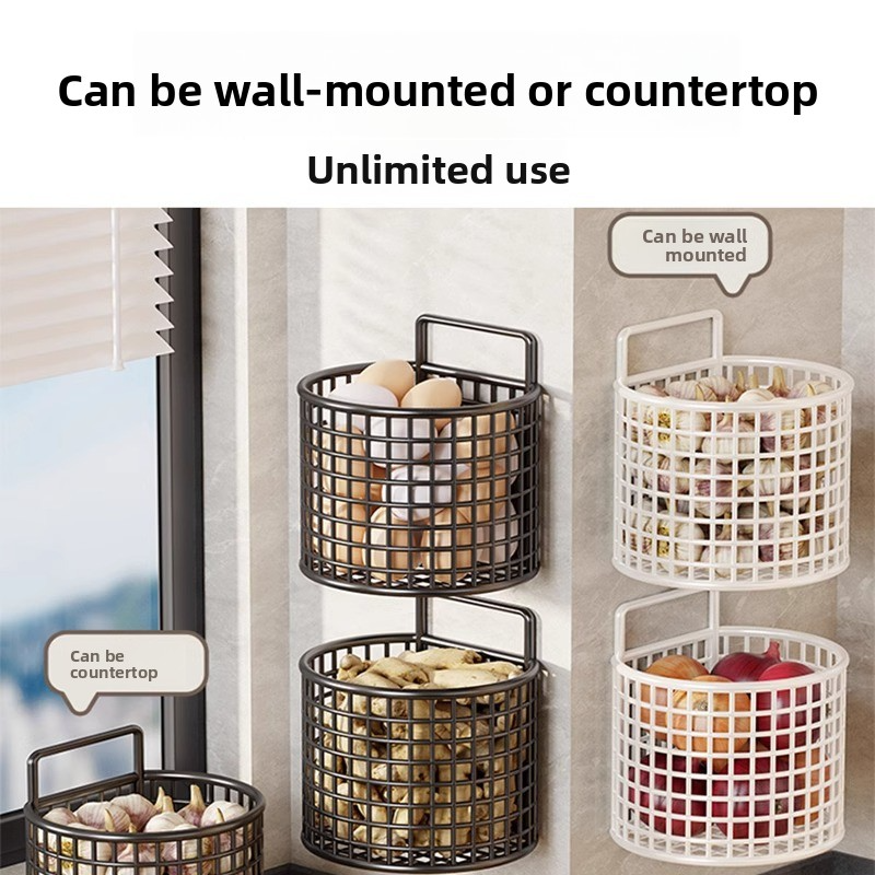 Garlic and Ginger Storage Box, Multi-functional Kitchen Rack