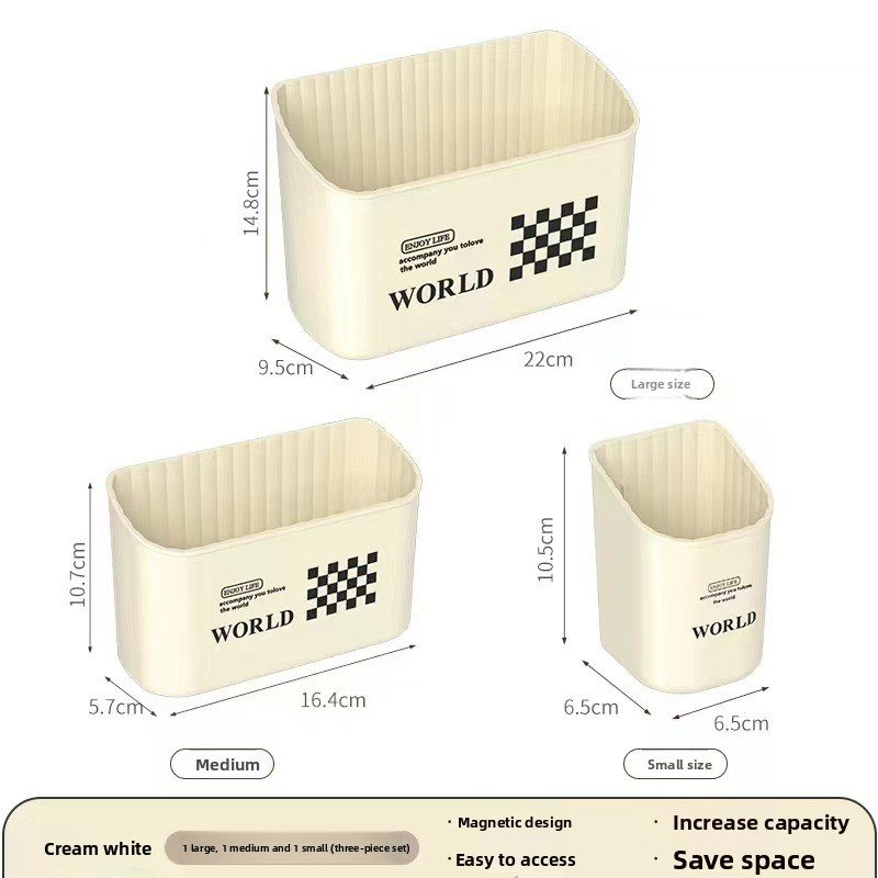 Refrigerator shelf wall-mounted drill-free kitchen supplies storage box