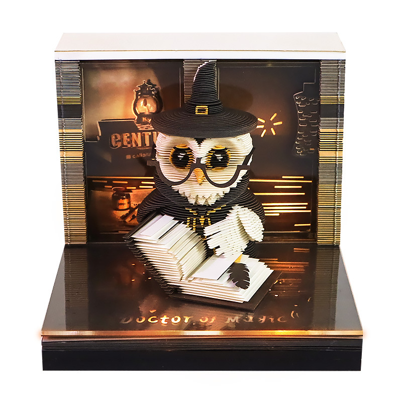 Harry Potter Magic Eagle Paper Carving 3D Stereo Sticky Notes