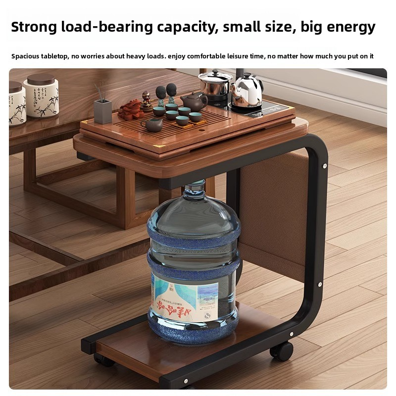 Light luxury movable coffee table