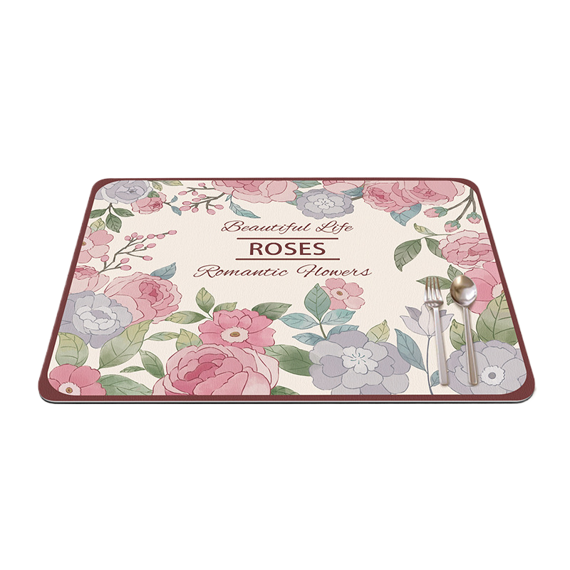 Kitchen draining mat, countertop diatomaceous earth water-absorbing mat