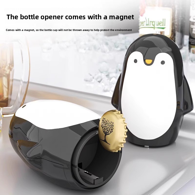 Penguin Bottle Opener Portable Home Creative Cap Opener