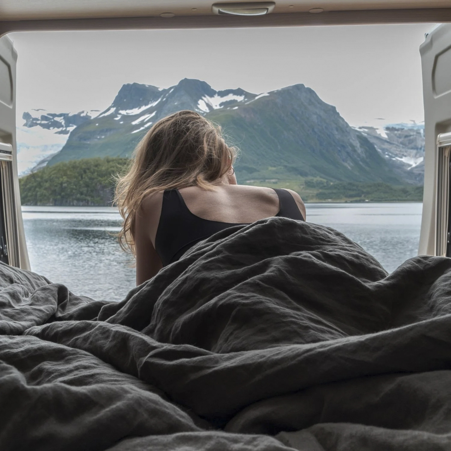 100% linen bed sheet and quilt cover set