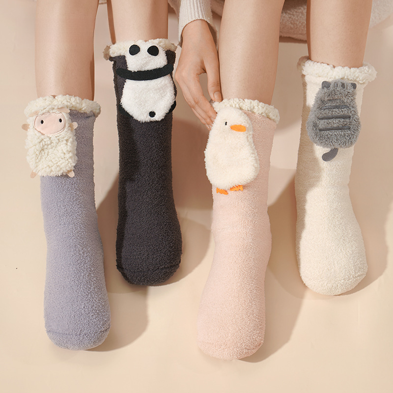 Smart electric heating socks, cute and adorable pet-patterned heating socks